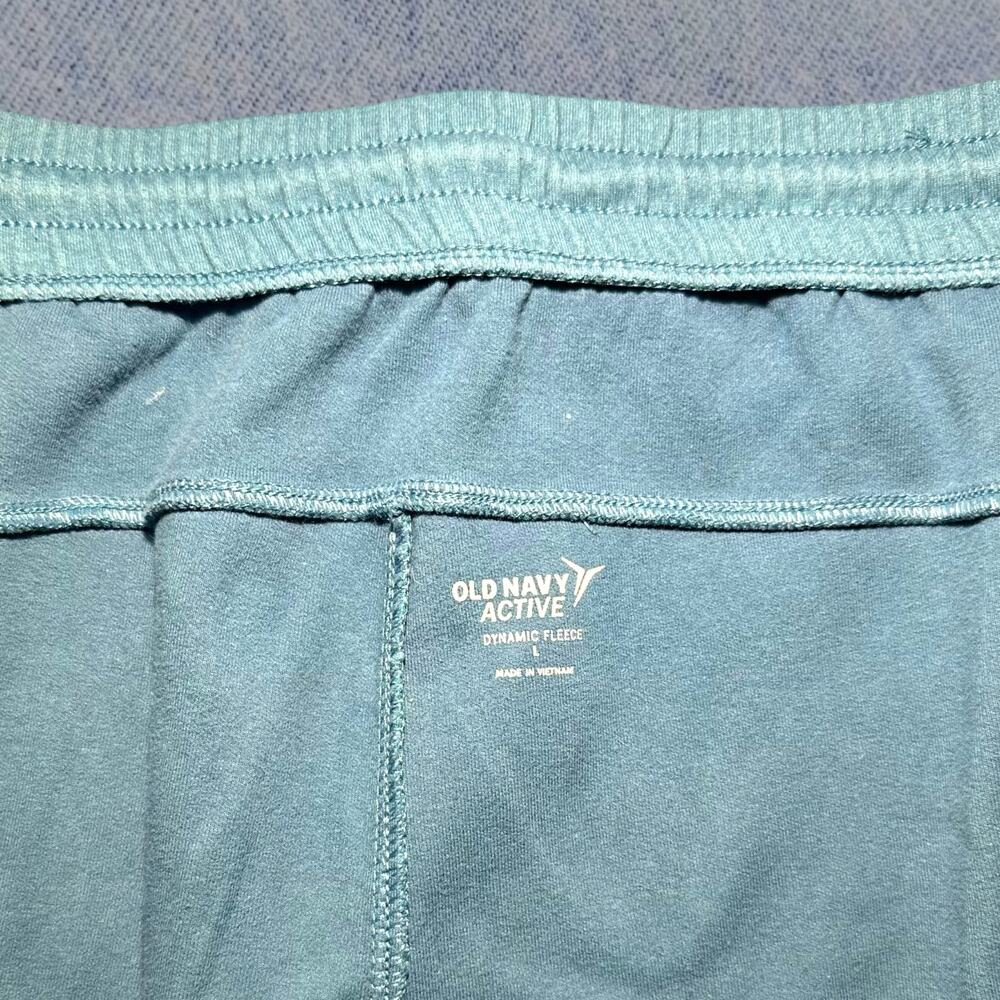 Old Navy Active Dynamic Fleece Men’s Teal Blue Shorts – Size Large - Picture 4 of 5